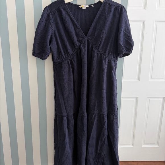 BODEN Navy Blue Midi Dress - Picture 2 of 4